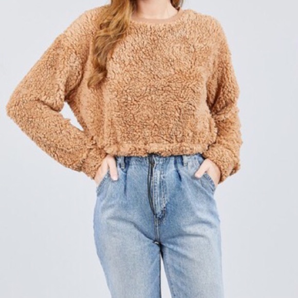 Pull Over Sweater Faux Fur - Picture 3 of 3